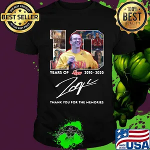 10 years of 2010 2020 logue thank you for the memories signature shirt