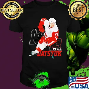 13 pavel datsyuk detroit red wings hockey shirt