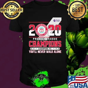 2020 premier league champions liverpool fc you'll never walk alone stars shirt