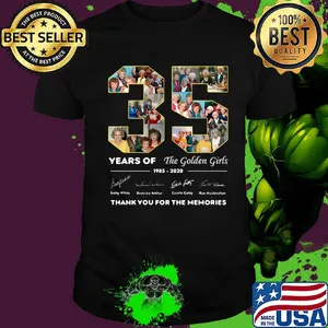 35 years of the golden girls 1985 2020 thank you for the memories signatures shirt