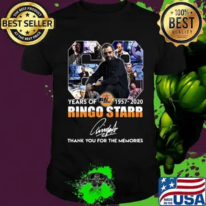 63 years of 1957 2020 ringo starr thank you for the memories signature shirt