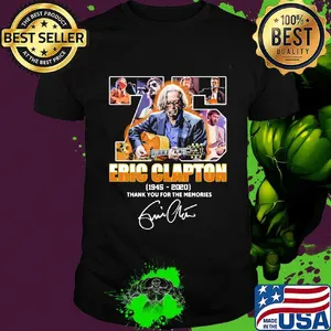 75 eric clapton 1945 2020 thank you for the memories signature shirt