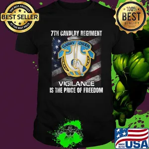 7th cavalry regiment vigilance is the price of freedom american flag independence day shirt