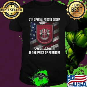 7th special forces group vigilance is the price of freedom american flag independence day shirt