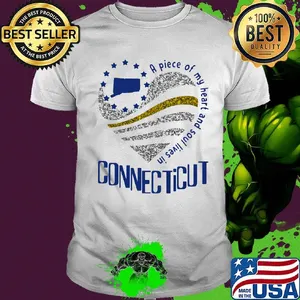 A piece of my heart and soul lives in Connecticut Map shirt