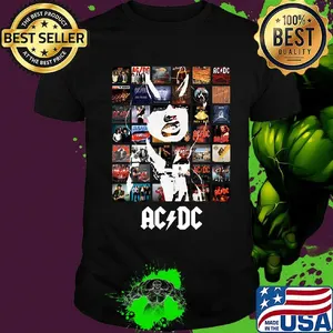 Acdc band bon scott rock singer shirt