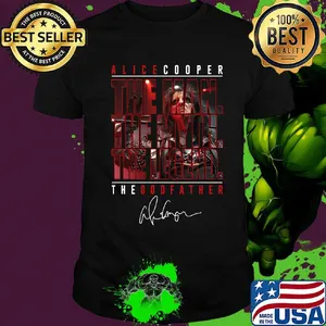 Alice cooper the man the myth the legend the godfather signature shirt