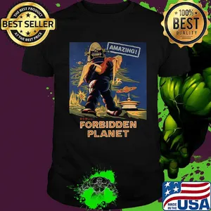 Amazing forbidden planet cartoon shirt