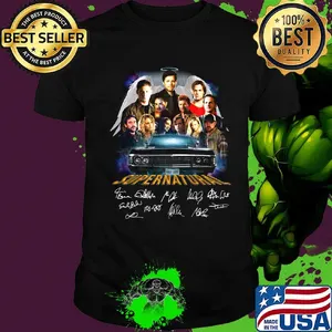 Angel supernatural car signatures shirt