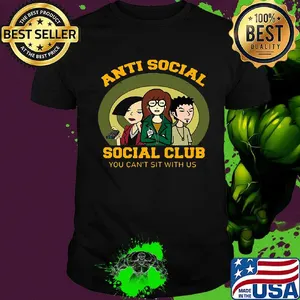 Anti social club you can't sit with us shirt