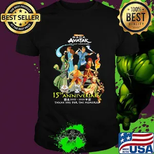 Avatar the last airbender 15th  2005 2020 thank you for the memories shirt