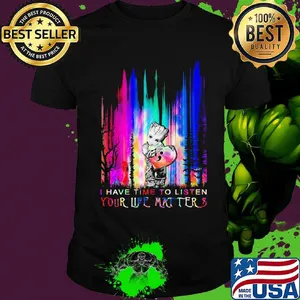 Baby groot hug heart i have time to listen your life matter shirt
