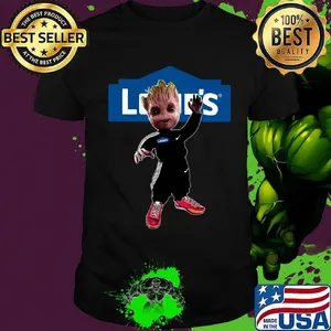 Baby groot lowe's logo shirt