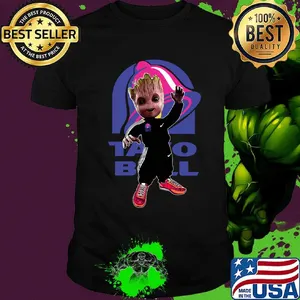 Baby groot taco bell logo shirt