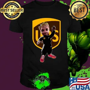 Baby groot ups logo shirt