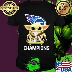 Baby yoda hug liv super bowl champions tennessee titans shirt