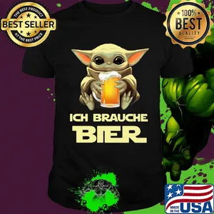 Baby yoda ich brauche bier shirt