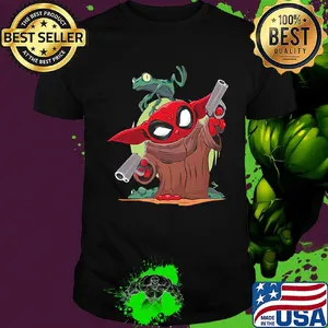 Baby yoda spiderman and frog shirt