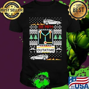 Back to the future movie californie outatime merry christmas shirt