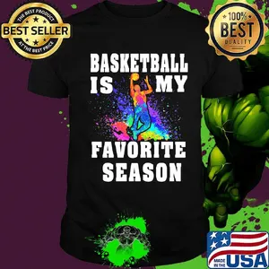 Basketball is my favorite season men color shirt