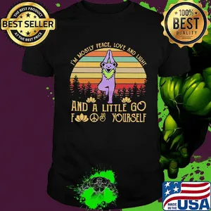 Bear Grateful Dead I'm mostly love and light and a little go fuck yourself vintage retro shirt