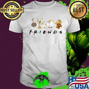 Beauty and the beast characters friends shirt