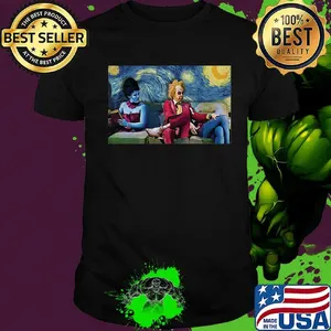 Beetlejuice michael keaton starry night poster shirt