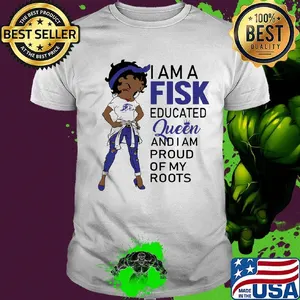 Betty boop i am a fisk educated queen and i am proud of my roots shirt