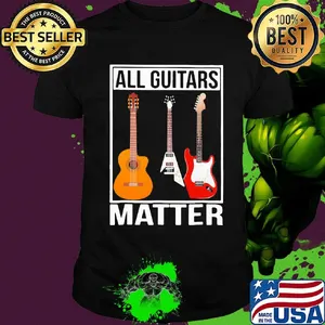 Black all guitars matter shirt