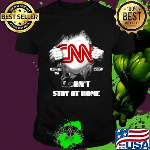 Blood insides cnn covid-19 2020 i can't stay at home shirt