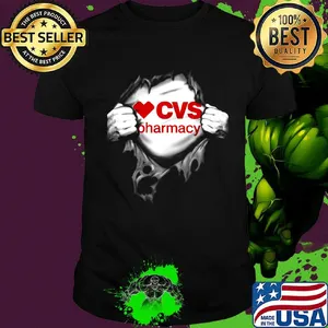 Blood insides cvs health logo shirt