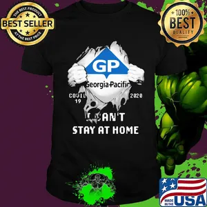 Blood insides gp georgia pacific covid-19 2020 i can't stay at home shirt