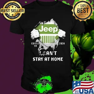 Blood insides jeep logo covid-19 2020 i can't stay at home shirt