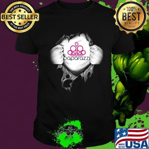 Blood insides paparazzi logo shirt