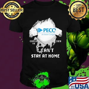 Blood insides peco an exelon company covid-19 2020 i can't stay at home shirt