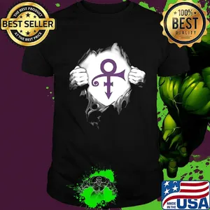 Blood insides prince logo shirt