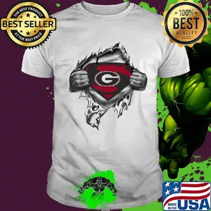 Blood insides superman georgia bulldogs shirt