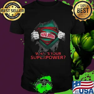 Blood insides superman pizza papa john’s what's your superpower shirt