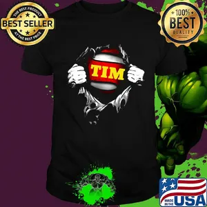 Blood insides superman tim logo shirt