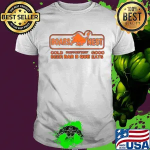Boars nest cold world's best tasting good beer bar b que eats shirt