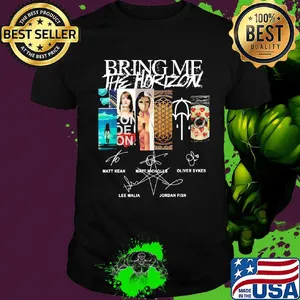 Bring me he horizon band signatures shirt