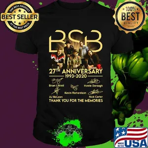 Bsb band 27th anniversary 1993 2020 thank you for the memories signatures shirt