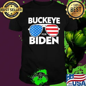 Buckeye for biden american flag independence day shirt