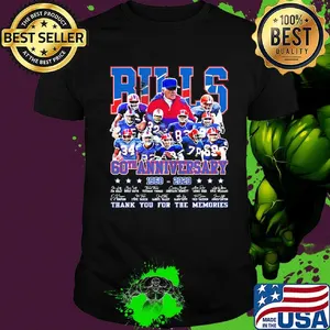 Buffalo bills 60th anniversary 1960 2020 thank you for the memories signatures shirt
