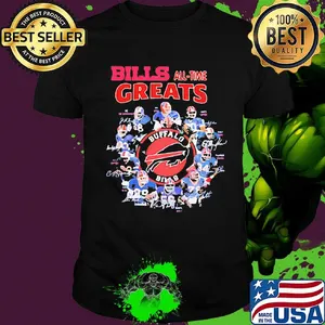 Buffalo bills football  all time greats signatures shirt