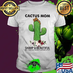 Cactus mom sharp and beautiful turban flower shirt