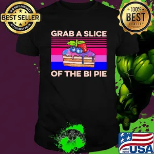 Cake grab a slice of the bi pie vintage shirt
