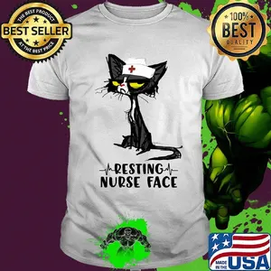 Cat Resting Nurse Face shirt