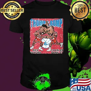 Charles barkle retro basketball worn look shirt