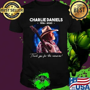 Charlie daniels 1936 2020 thank you for the memories guitar stars shirt